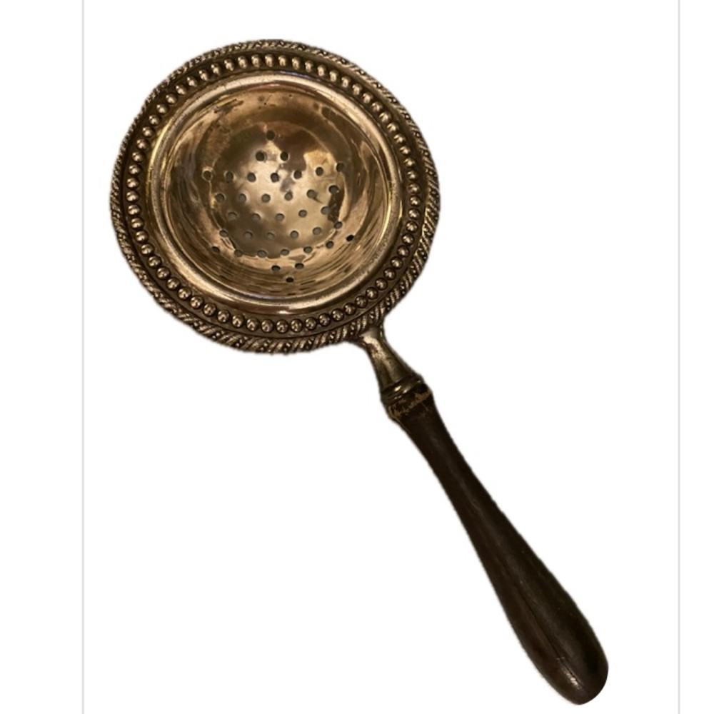 Victorian French Silver Plate Tea Strainer